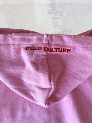 Sudadera Cold Culture rosa boxy fit S nueva