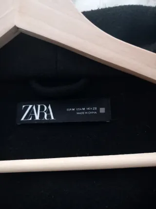 Abrigo Zara Negro Talla M