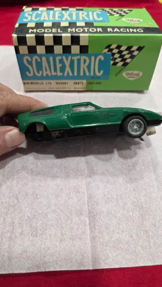 Coche Scalextric Mercedes Wankel C-111 + Caja