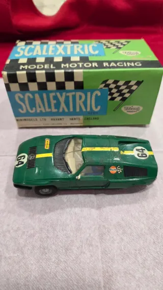 Coche Scalextric Mercedes Wankel C-111 + Caja