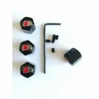 TAPONES DE RUEDAS ANTIRROBO S-LINE NEGROS