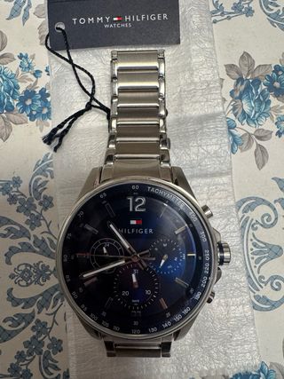 Reloj Tommy Hilfiger Azul y Plateado