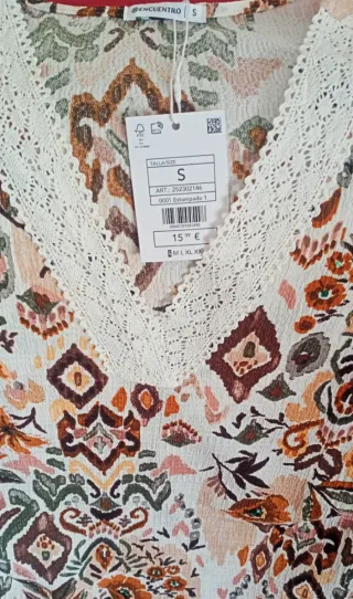 Blusa Primavera Estampada Talla S