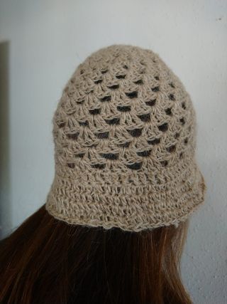 Sombrero beige yute talla única S