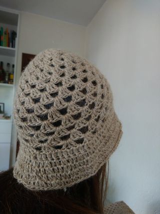 Sombrero beige yute talla única S