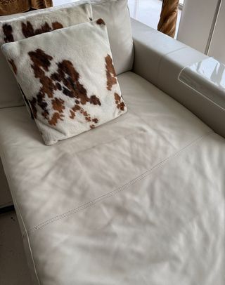 Sofá Chaise Longue Natuzzi Piel 3 Plazas