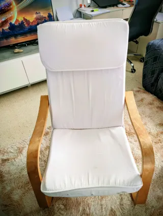 Conjunto Sillón y Reposapiés POÄNG Ikea