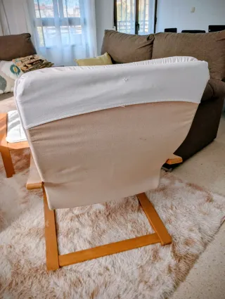 Conjunto Sillón y Reposapiés POÄNG Ikea