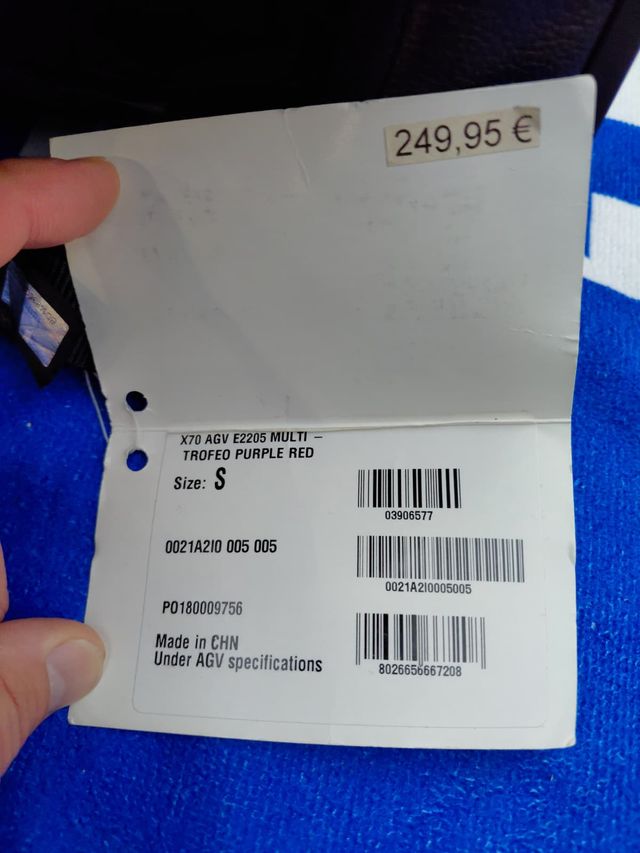 CASCO AGV X70 TROFEO ''S''