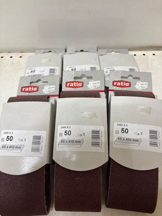Pack 6 und Lijas RATIO 65x410mm Grano 50 (3 uds)