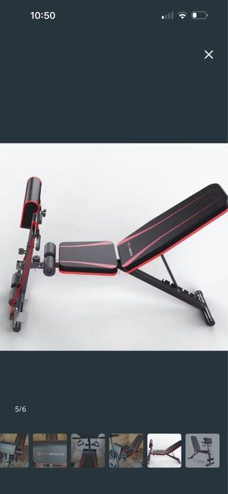 Banco de pesas con gomas