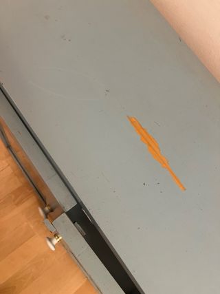 Mueble antiguo madera y cristal