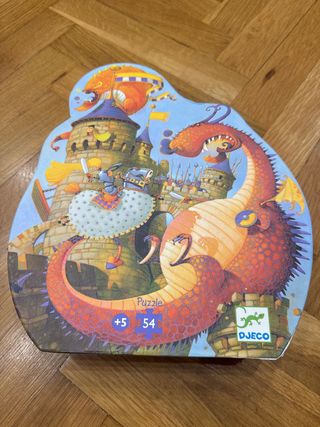 Puzzle Djeco 54 piezas dragón y castillo