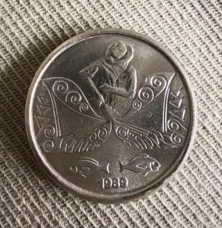 Moneda Brasil 1989 5 centavos