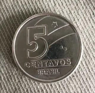 Moneda Brasil 1989 5 centavos