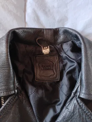 Cazadora Piel Cruzada Talla L