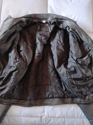 Cazadora Piel Cruzada Talla L