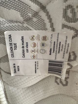 Cuna bebé + colchón