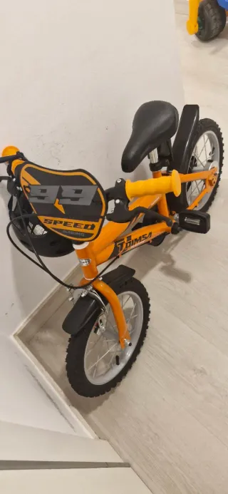 Se vevde! Bicicleta infantil naranja