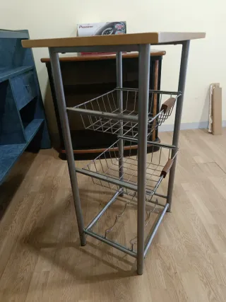 Mueble Frutero y Botellero con ruedas