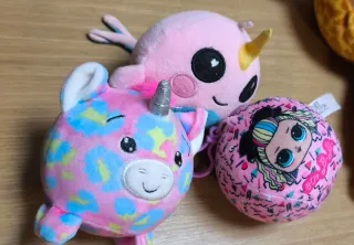 Lote 3 peluches squishy