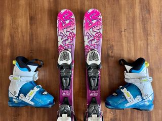 Pack Esquí Infantil bebé K2 76cm + Botas 29/32