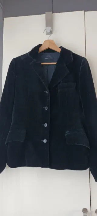 Blazer Negro y Rosa Zara Basic