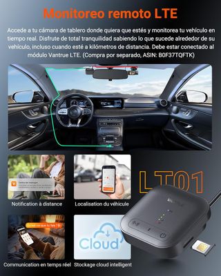 Vantrue N4S Dashcam 2.7K+2.5K+2.5K