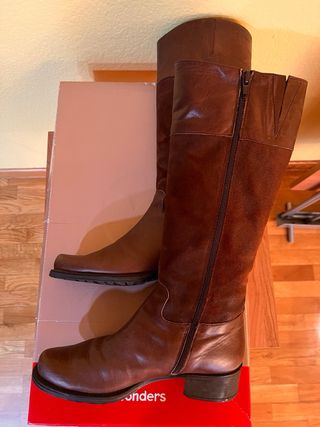 Botas altas Wonders mujer marrones talla 37