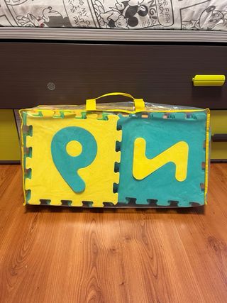 Tapete infantil puzzle letras
