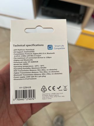 Hub Homcloud Zigbee + Bluetooth