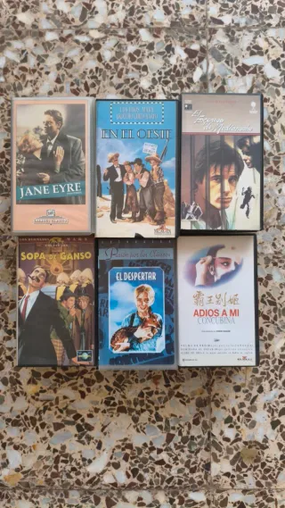 LOTE 21 PELÍCULAS VHS CINE CLÁSICO AVENTURA DRAMA