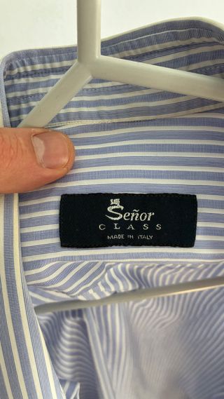 Camisa de vestir a rayas para hombre