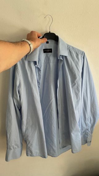 Camisa de vestir a rayas para hombre