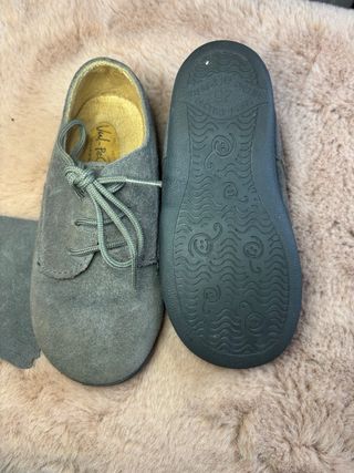 Zapatos Blucher Infantiles Grises