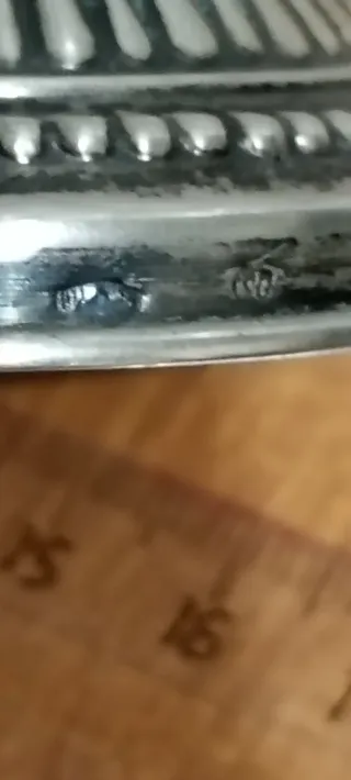 Posacenere cristallo e argento 800