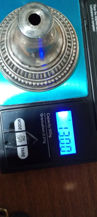 Posacenere cristallo e argento 800