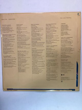 Carole King Fantasia LP Vinilo