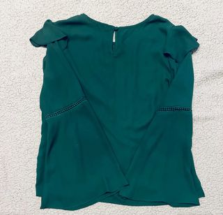 Blusa Meisie verde con volantes
