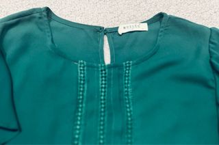 Blusa Meisie verde con volantes