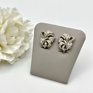 Pendientes Oro Blanco 18kt Diamantes