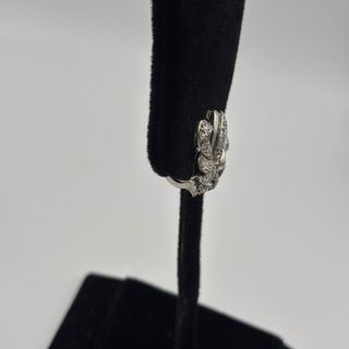 Pendientes Oro Blanco 18kt Diamantes