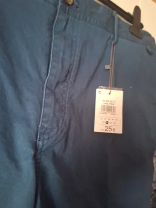 Pantalón de caballero talla 52 azul Corte inglés