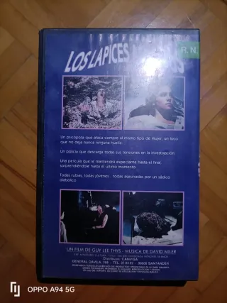 Película VHS Terror Los Lápices Asesinos