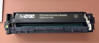 Cartucho negro compatible para impresora láser HP