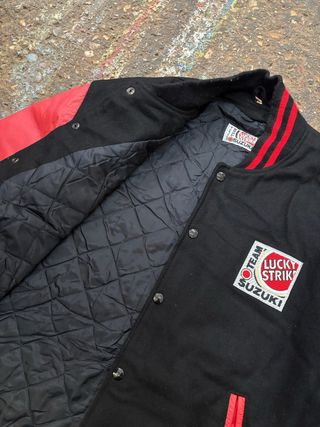Chaqueta Bomber Vintage Suzuki Lucky Strike