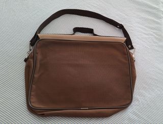 Bolsa Maletín pc portátil, marrón