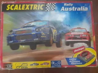 Scalextric Rally Australia y muchos accesorios