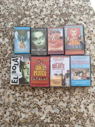 Lote 8 VHS Películas Españolas Videoclub
