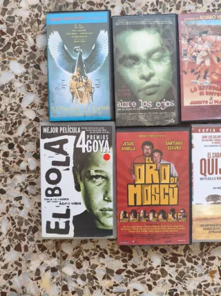 Lote 8 VHS Películas Españolas Videoclub